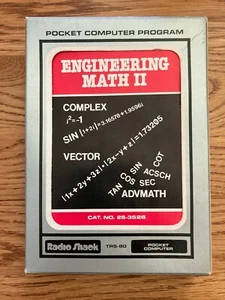 TRS-80 Engineering Math II Radio Shack 26-3526 Tandy Computer Program Cassette!! - Picture 1 of 5