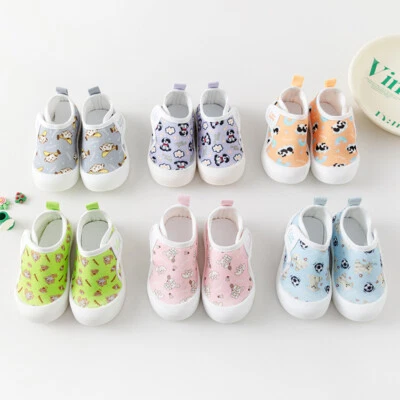 Bebé Primera Caminar Antideslizantes Zapatos Niño Pequeño Unisex Suela Suave Transpirable Calcetín Zapatos Foto 1 de 4