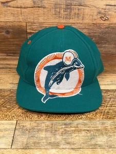 Miami Dolphins BIG LOGO Vintage Snapback Hat AJD - Picture 1 of 14