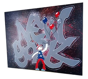 Tableau Graff "New-York" - Acrylique sur Toile 40x50cm- Artiste PK29 - Imagen 1 de 1