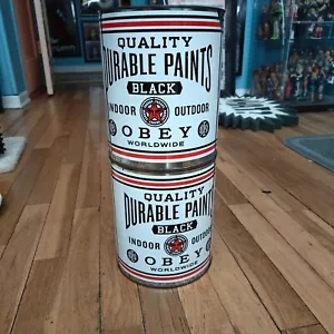 Obey Worldwide Giant Paints Black Display Paint cans Shepard Fairey Print - Picture 1 of 5
