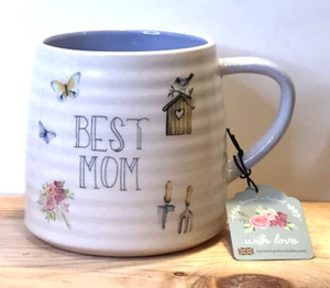 Harvest Green Studio BEST MOM Stoneware Coffee Tea Mug Drinkware Gift for Mother - Picture 1 of 8