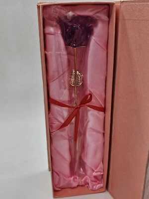 Cristal Rosa Chapado en Oro 24K Flor Rosa Sumergida en Cúpula de Vidrio Regalo Romántico Foto 1 de 4