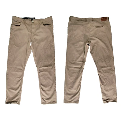 Michael Kors Mens Jeans Size 36 Tan Stretch Grant Classic Fit Straight 5 Pocket - Image 1 of 4