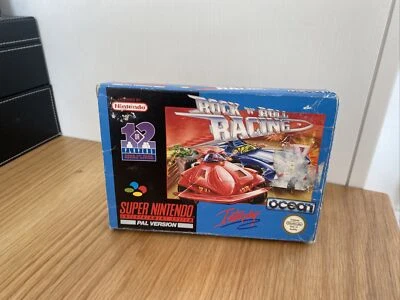 Super Nintendo SNES ROCK N ROLL carreras en caja Foto 1 de 4