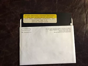 Epson MX-80 Enhanced Graphic Software #7585 1981 5 1/4" disco Apple II 5,25 - Foto 1 di 2