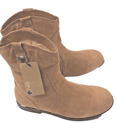 NUEVA EMU Naturally Australian Niños Marrón Gamuza Superior Piel de Oveja Forro Bota talla 4 Foto 1 de 4