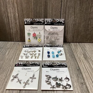 Cousin DIY Crafters Charms Crosses Flowers Starfish + More Various Colors Shape - Picture 1 of 13