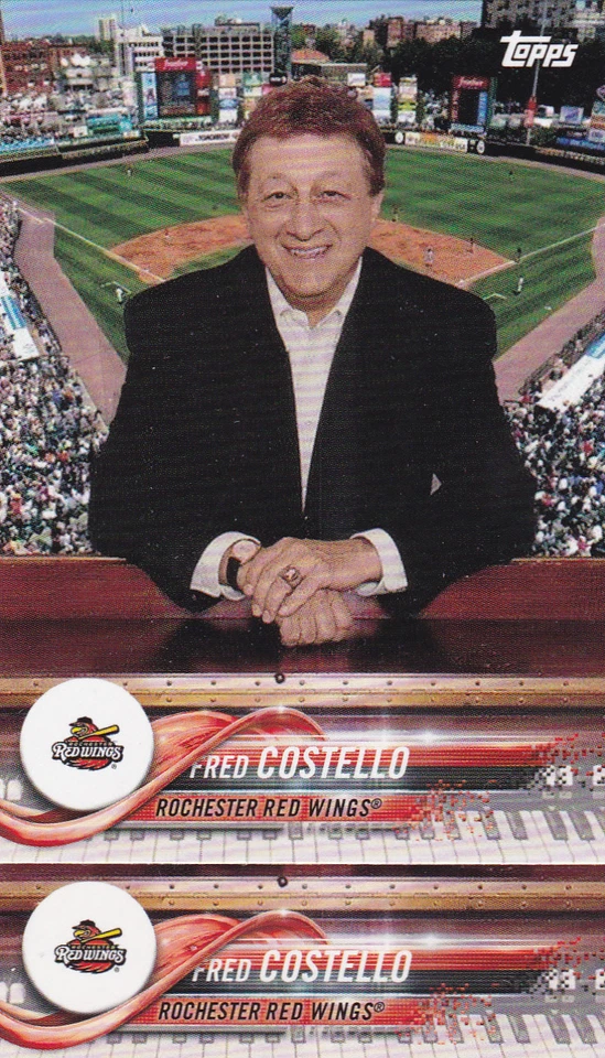 FRED COSTELLO ROCHESTER RED WINGS 2018 TOPPS PRO DEBUT BASEBALL CARD #91 - Image 1 of 1