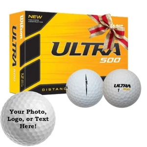 New Wilson Ultra 500 Personalized Golf Balls - 12 pack - Perfect Gift! - Picture 1 of 1