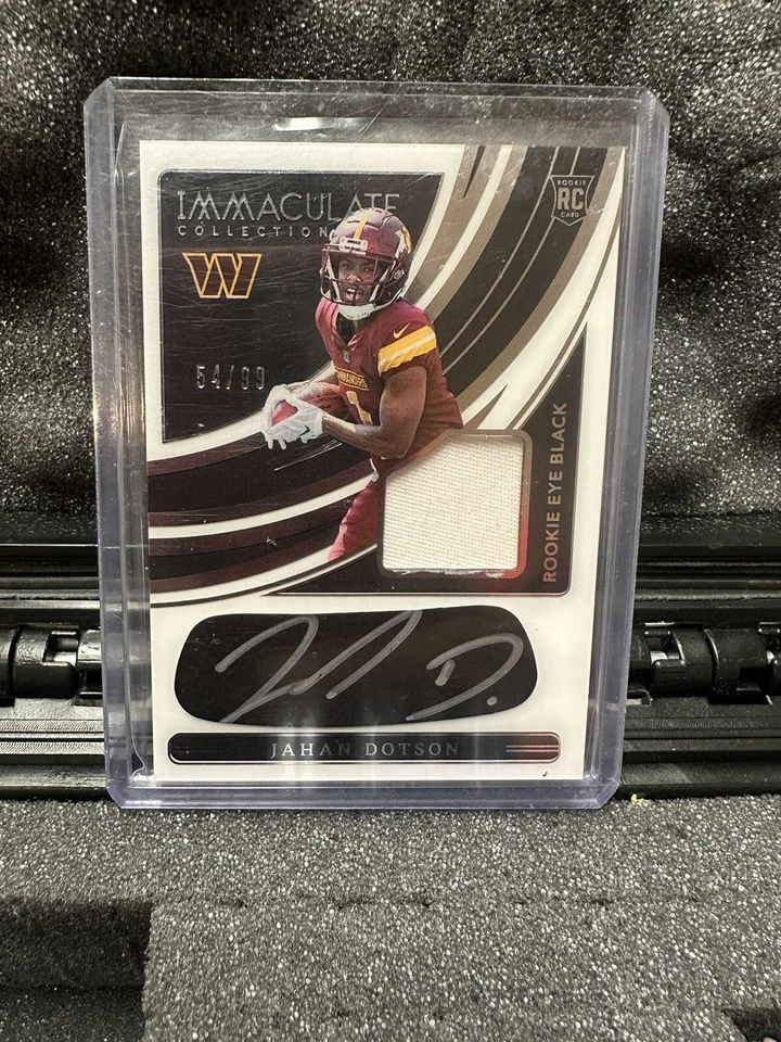 Jahan Dotson Rookie Eye Black Tri-Patch Auto 22 Immaculate #REB-JDO /99 - Image 1 of 2