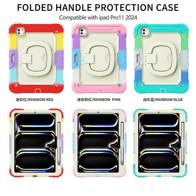 Kids Eva Rotation Ring Stand Case For Apple iPad Pro M4 /Air M3 11/13 in 2025 - Image 1 of 4