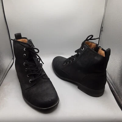 Женские боевые ботинки Earth Janel 7,5 М черные замшевые A93 - Изображение 1 из 4