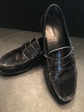 Boys/Mens G.H. Bass & Co Penny Loafers, Black, sz Us10