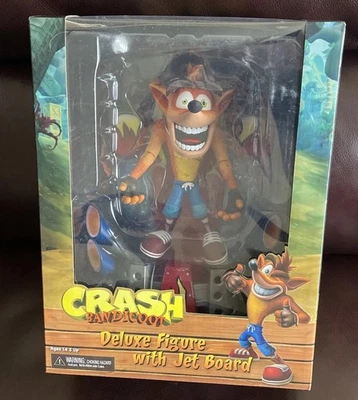 Фигурка 2018 NECA Toys CRASH Bandicoot Deluxe 6 дюймов с реактивной доской - Изображение 1 из 4