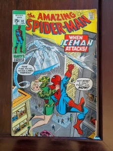 The Amazing Spider-Man #92 1971 When Iceman Attacks! Gwen Stacy - Picture 1 of 6
