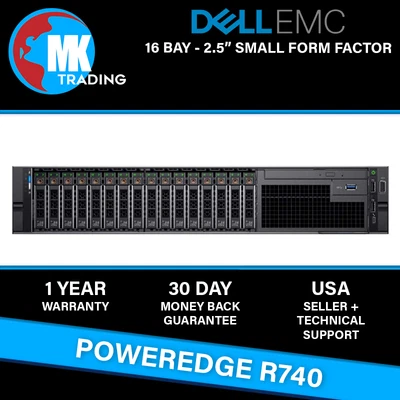 Dell PowerEdge R740 16B SFF 2U Server -V4- Choose CPUs/RAM/Drives - Wholesale - Image 1 of 3