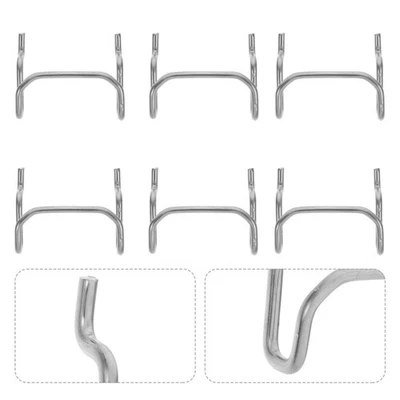  10pcs Heavy Duty Pegboard Hooks Stainless Steel Metal Pegboard Hangers For - Image 1 of 4