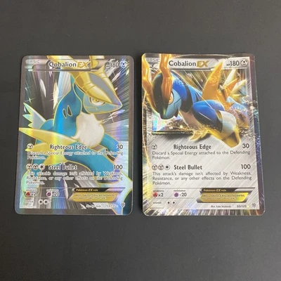 Pokemon - Cobalion EX 133/135 FULL ART - Plasma Storm Holo NM + FREE 93/135 SET - Image 1 of 4