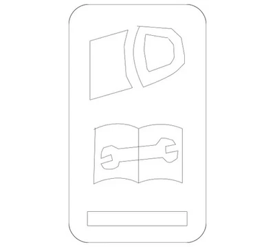 Etiqueta de informações genuína Mercedes-Benz 000-584-27-03 - Imagem 1 de 2