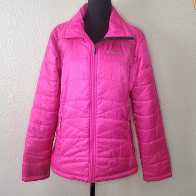 Chaqueta Columbia Mighty Lite Omni Shield Puffer Talla L Rosa Exterior Gorpcore Usada en Excelente Condición Foto 1 de 4