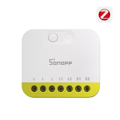Двухканальный умный выключатель света SONOFF MINI DUO-L Zigbee 3.0 нейтральный не требуется - Изображение 1 из 4