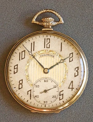 Illinois 12 Size 17 Jewel Marquis Autocrat Pocket Watch 4774991 - Image 1 of 4