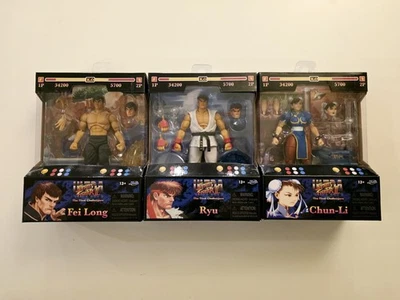 Lote largo Jada Street Fighter Ryu Chun Li Fei Foto 1 de 4