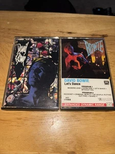 David Bowie Cassettes Lets Dance & Tonight Expanded Dynamic Range - Picture 1 of 8
