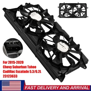 Engine Radiator Cooling Fan Assembly For 2014-20 Chevrolet GMC Cadillac 23123633 - Picture 1 of 12