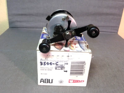 ANBASSADEUR MODEL 3500-C LEVELWIND BAITCASTING REEL/ MADE IN SWEDEN - Image 1 of 4