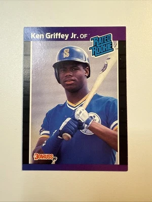 1989 Donruss Rated Rookie Ken Griffey Jr #33 *Denotes* Next to PERFORMANCE (B) - Image 1 of 4