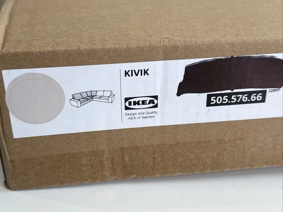 Ikea KIVIK Cover for corner section COVER ONLY gunnared beige 505.576.66 -