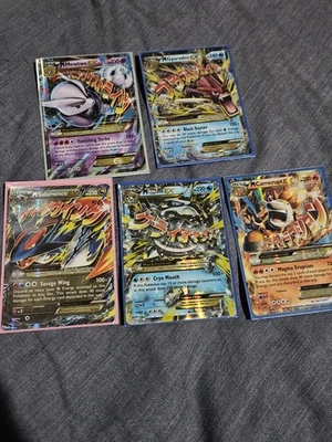 Mega Pokemon Tcg Lote De 5 Cartas M Salamence XY171 M Gyarados 27/122 M mewtwo 63 Foto 1 de 4