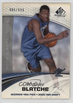 2005-06 SP Game Used Edition Authentics /999 Andray Blatche #110 Rookie RC - Image 1 of 2