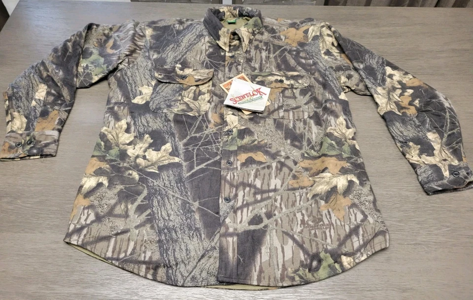New Cabelas Hunting Jacket Mens Large Mossy Oak Break Up Scent Lok New With Tags - Image 1 of 4