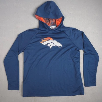 Ropa del equipo de la NFL Broncos sudadera con capucha pulóver manga larga ropa deportiva XL Foto 1 de 4