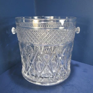 Vintage Eiskübel Deko Glas schwer Weinkühler Champagner Eiskübel - Bild 1 von 9