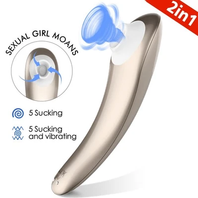 Vibrador de succión chupador de clítoris mujeres punto G masajeador consolador juguetes sexuales para adultos Foto 1 de 4