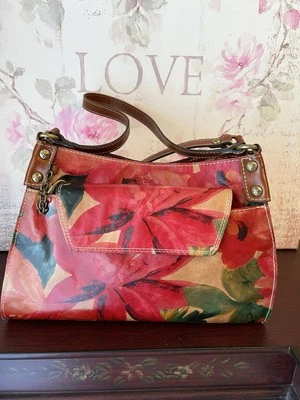 Bolso de hombro Patricia Nash Segovia Spring Multi Tote de cuero italiano Foto 1 de 4