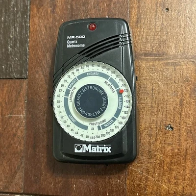 Matrix MR-500 Quartz Metronome w/ Sound and Light, Built in Back Stand, WORKS! - Image 1 of 2