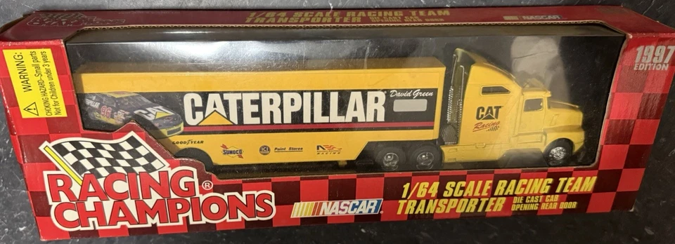 #96 David Green Caterpillar Racing Transporter 1997 escala 1:64 CAMPEONES DE CARRERAS Foto 1 de 2
