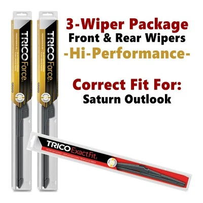 Wipers 3-pk Hi-Performance fits 2007-2010 Saturn Outlook 25240/210/10E - Изображение 1 из 4