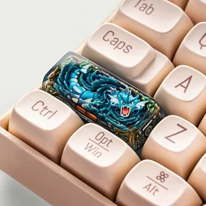 【ZD】R12 resin customized Keyboar compatible with magnetic shaft Dragon Key cap - Picture 1 of 2