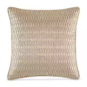 Hudson Park Collection Linear Sandstone Euro Sham In Gold $160 - Picture 1 of 3