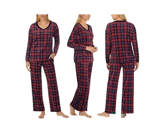 NWT Nautica Women 2-Piece Lightweight Fleece Pajama Sleepwear Set XS $70 4B280 - Picture 1 of 1
