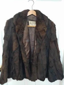 Vtg Mortons Of Washington DC Mink  Fur Cape Has Tear See Pictures Brown Flaws - Picture 1 of 11