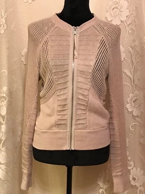 Marc By Marc Jacobs Oatmeal Linen/Cotton Knit LS Cardigan/Sweater Sz XS EUC - Image 1 of 4
