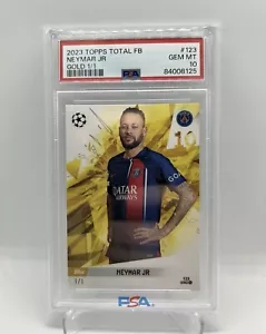 Topps Total Football Neymar 1/1 PSG PSA 10 - Bild 1 von 1