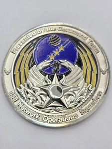 83d Network Operations Squadron Presented by the Command Team Challenge Coin 2.5 - Picture 1 of 3
